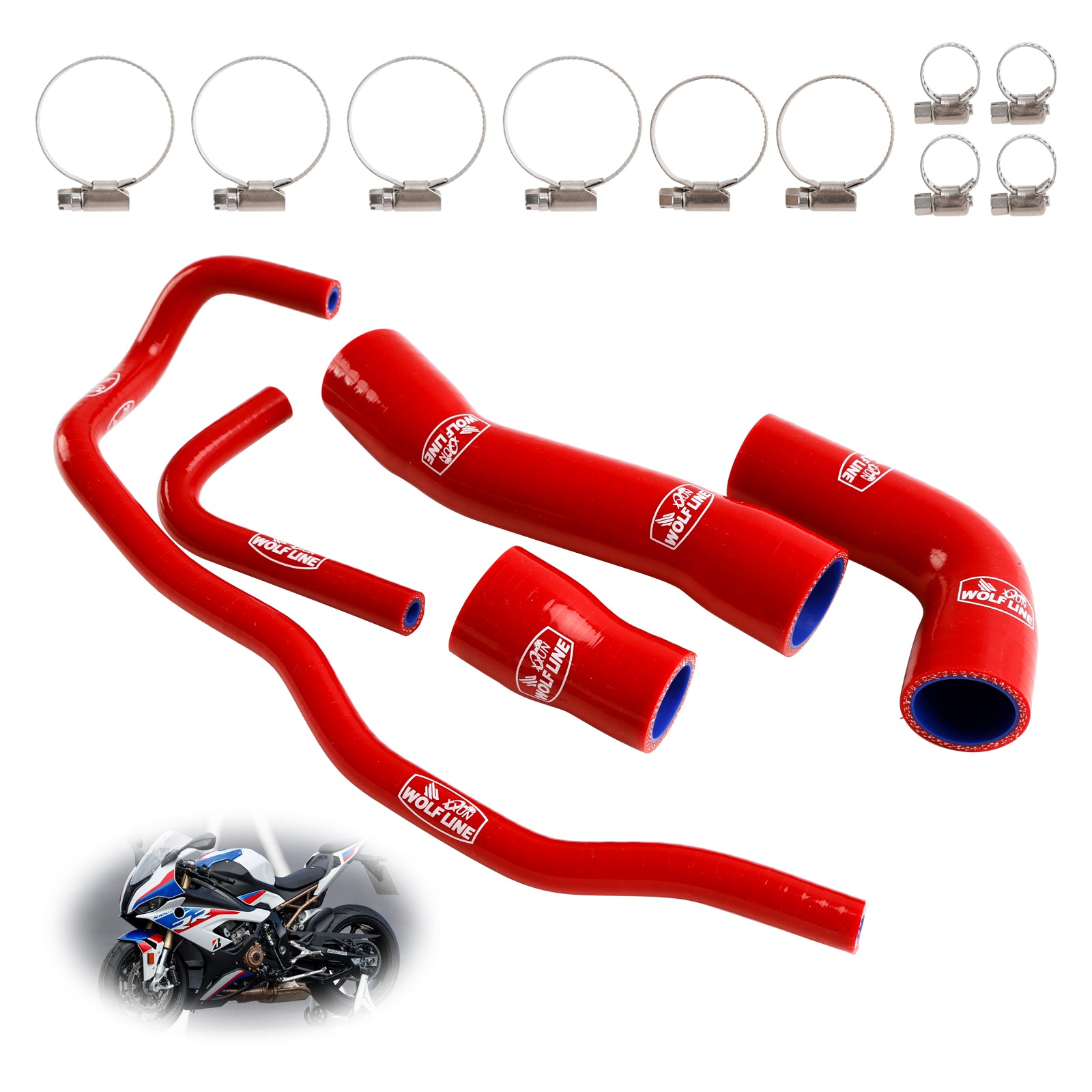 2019-2023 BMW S1000RR Silicone Radiator coolant Hose kit