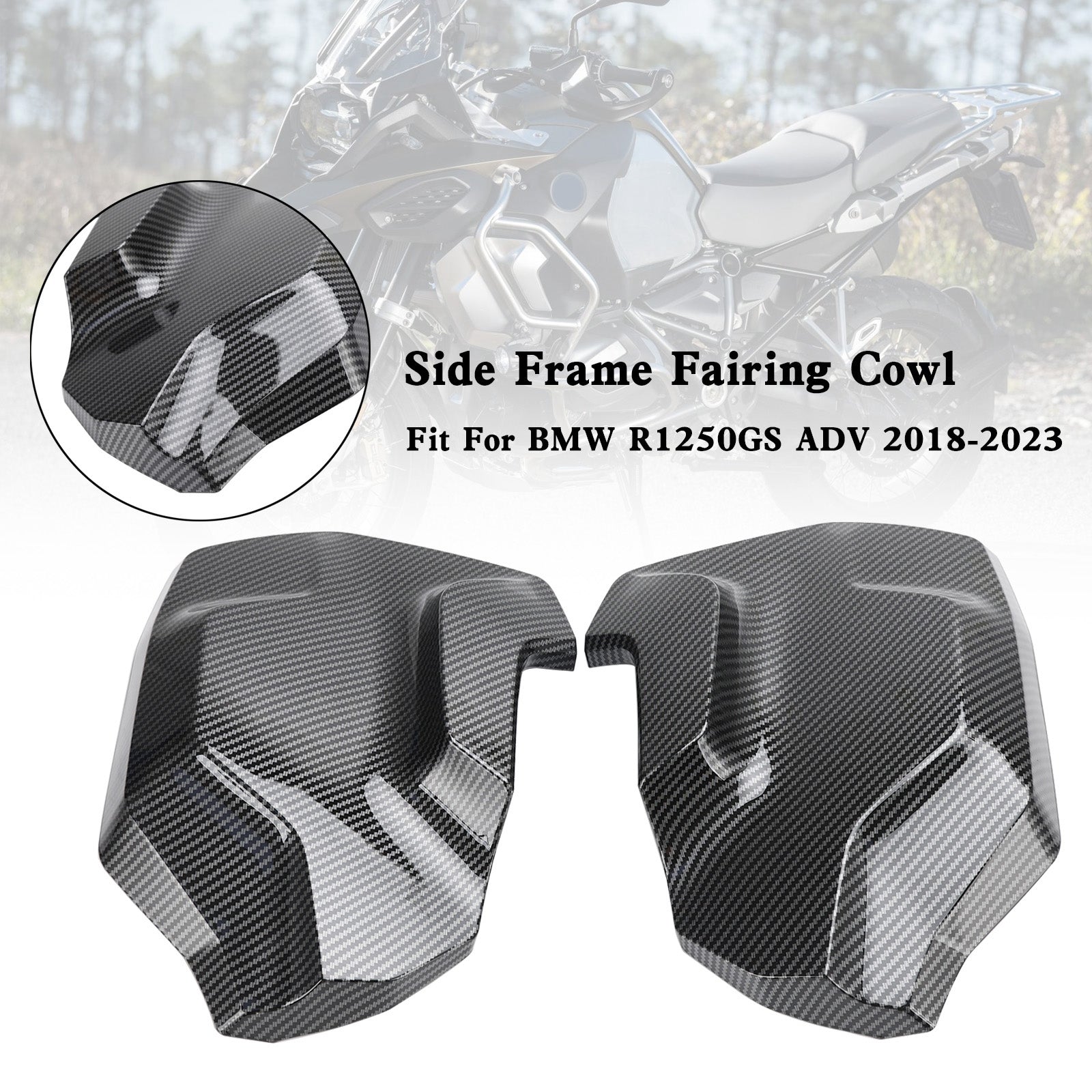 18-23 BMW R1250GS ADV Side Frame Fairing Cowl Guards Radiator Cover