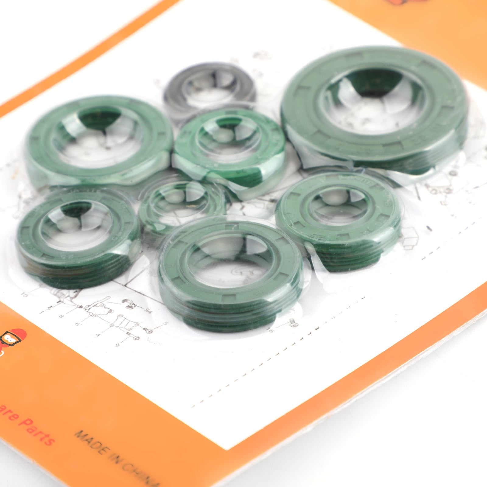 8pcs Honda 86-02 CR80R Experte 03-07 CR85R Expert Motoröl Seal Seal Kit