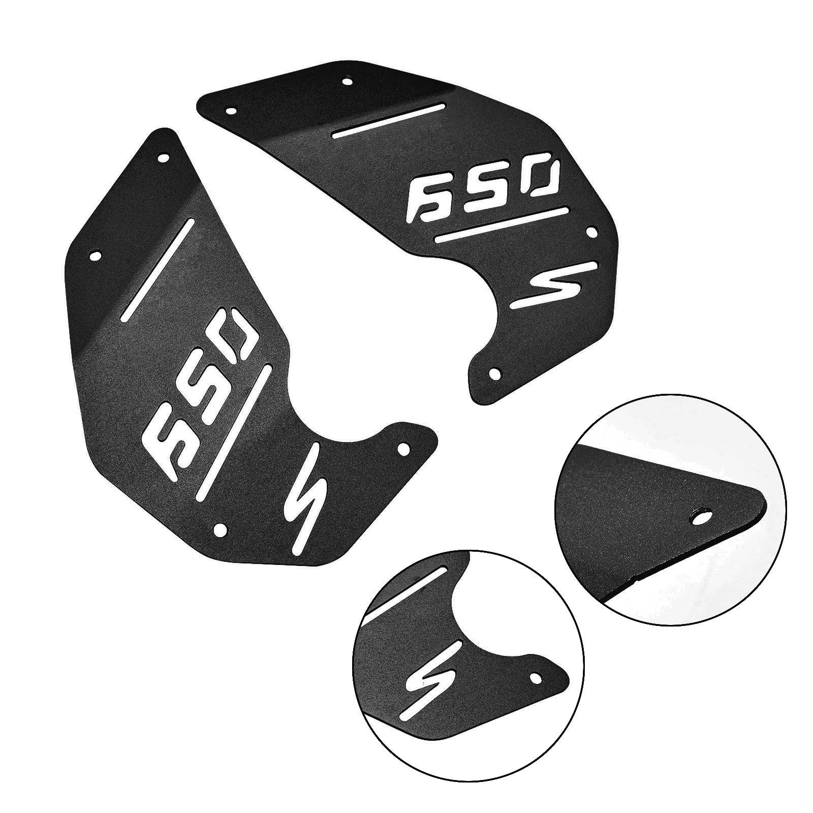 Panneau latéral de plaque de couverture de moteur noir pour Kawasaki Vulcan S En650 Vn650 15-22 Cafe