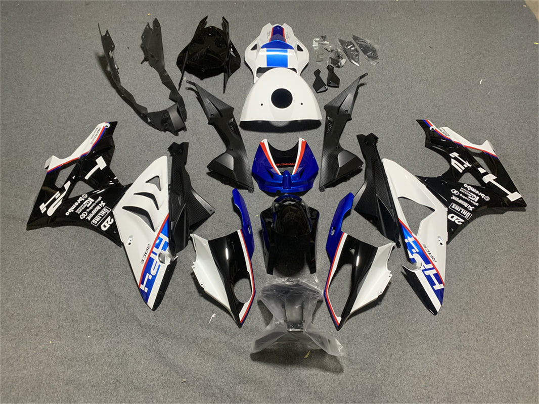 Amotopart BMW S1000RR 2009-2014 ブルー&ホワイト スタイル 6 フェアリングキット