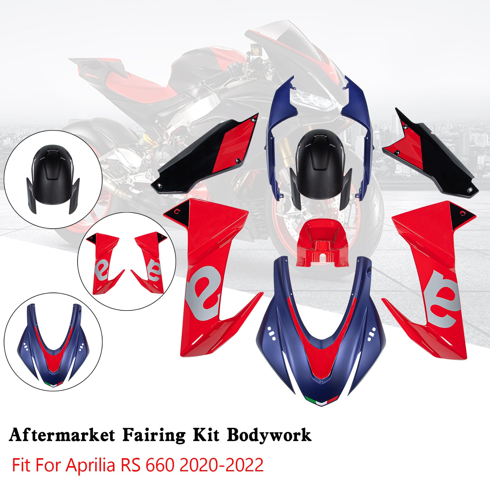 Amotopart (2020-2024) Aprilia RS 660 Fairing Kit Collection