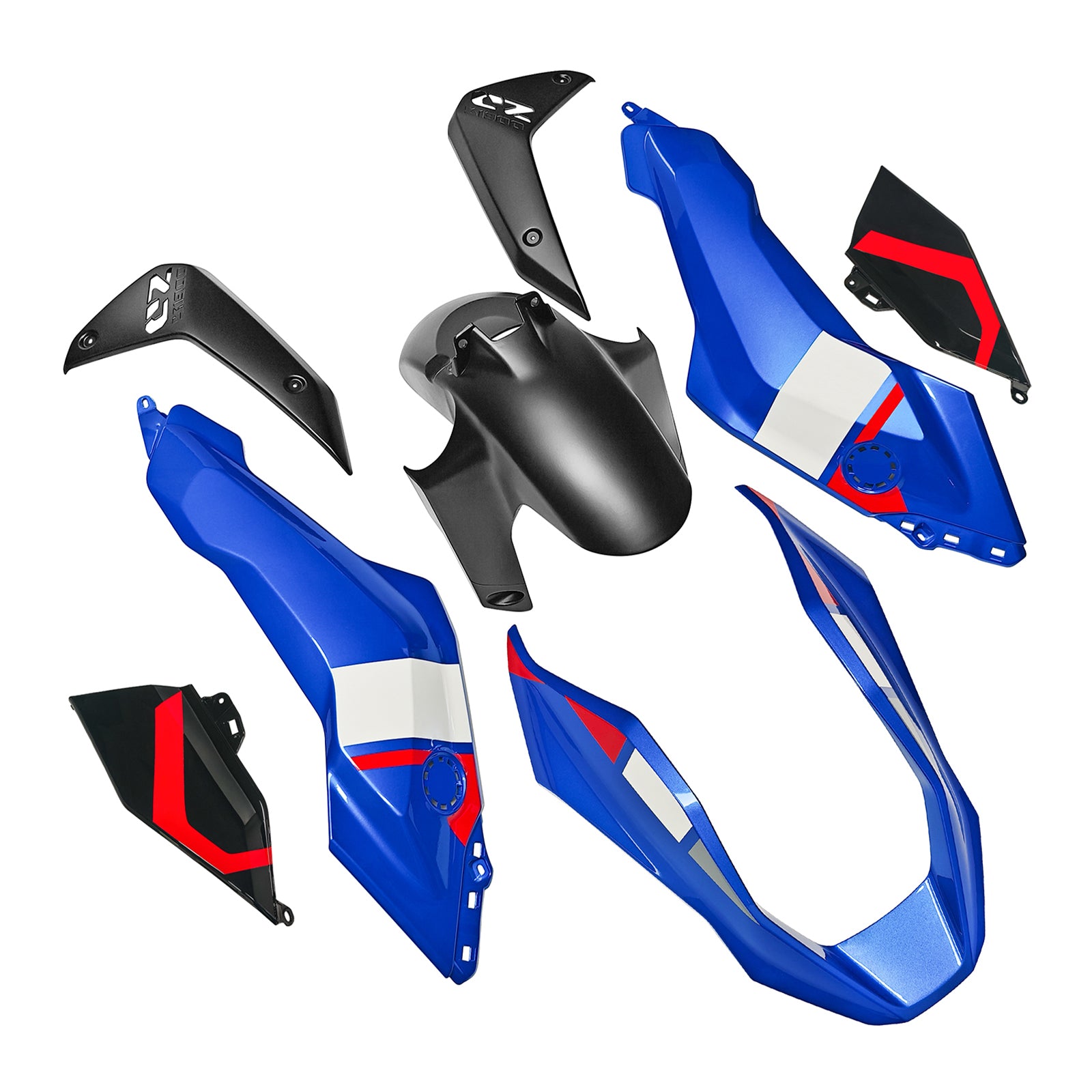 Amotopart 2024-2025 BMW R1300GS Blue Red Line Fairing Kit