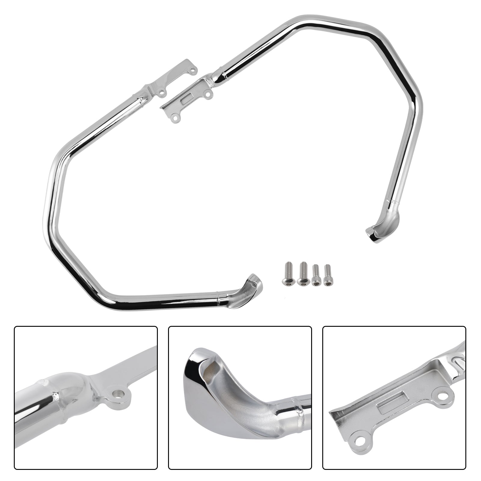 2014-2023 Indian Roadmaster  Engine Guard Anti-Crash Bumper Protector Chrome