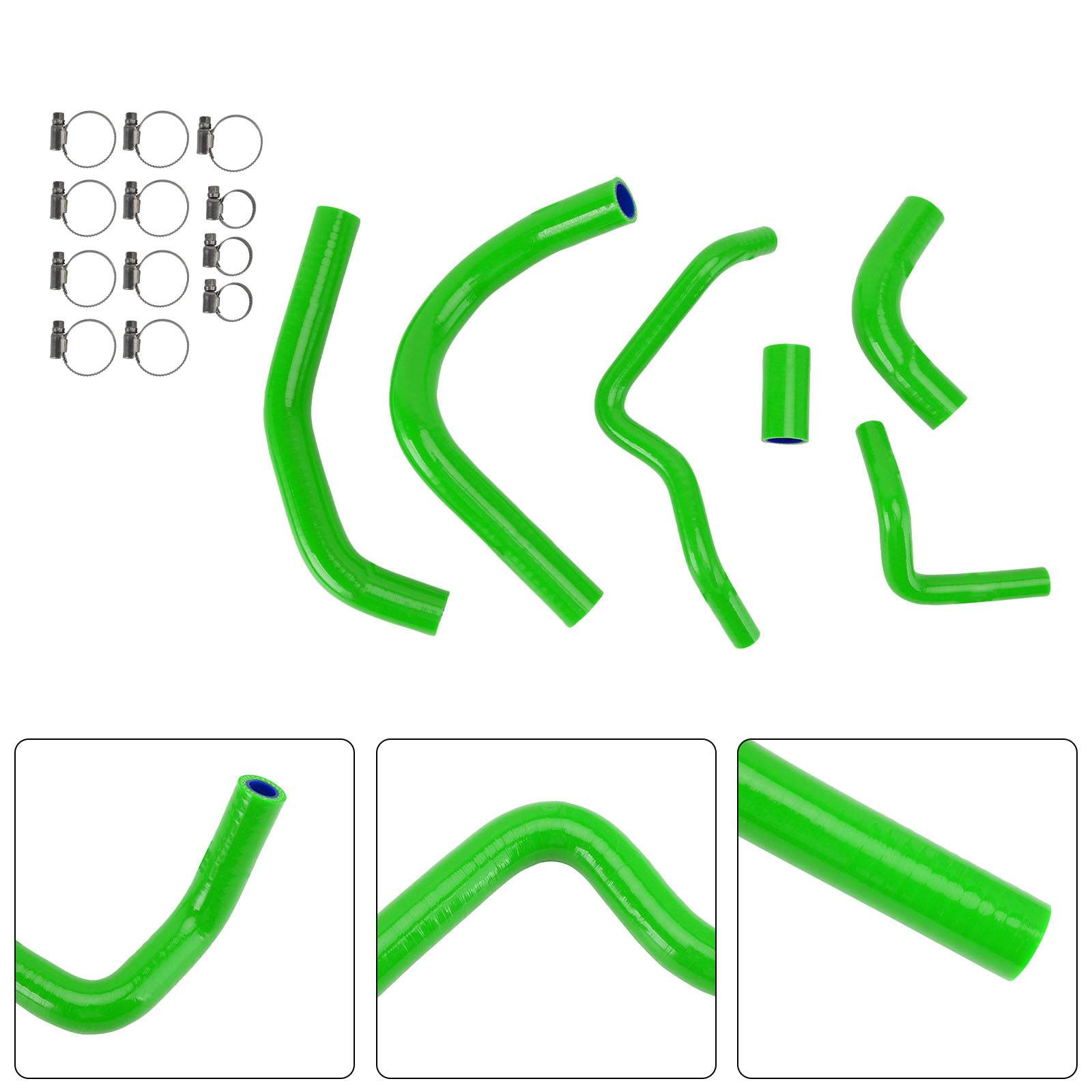 Kawasaki Z1000 Z1000SX Z1100 Silicone Radiator coolant Hose kit