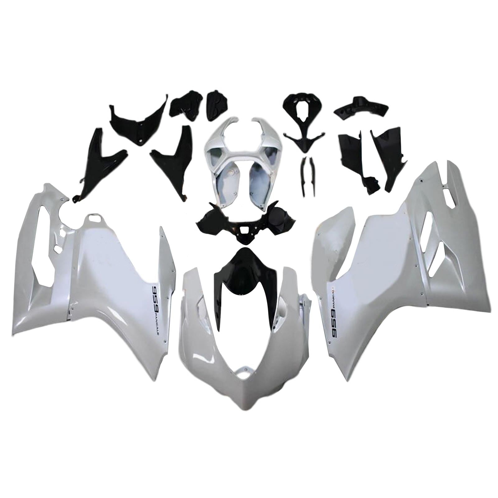 Amotopart 2015-2020 Ducati 1299 959 Kit de carenado blanco