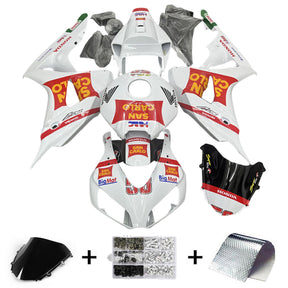 Amotopart 2006-2007 Kit carena Honda CBR1000RR bianco e rosso Style4