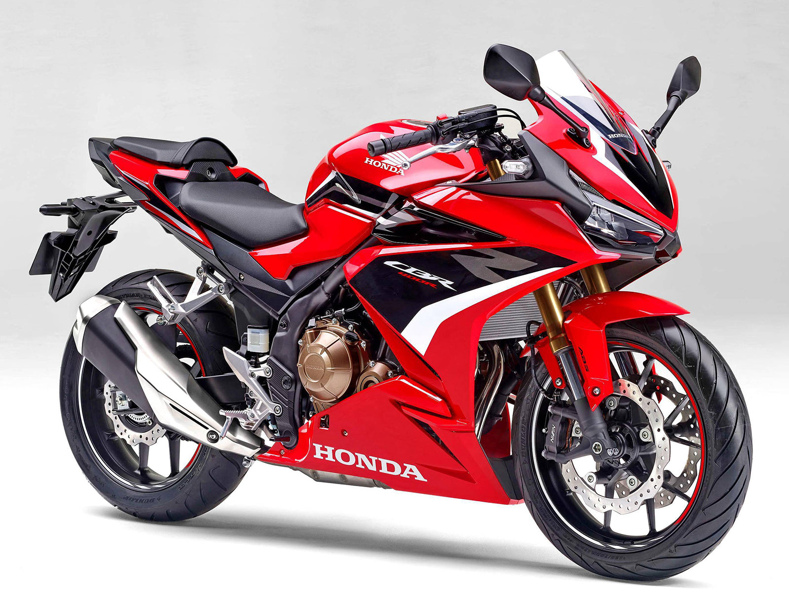 Kit de carenado Amotopart 2022 CBR400R Honda rojo y negro