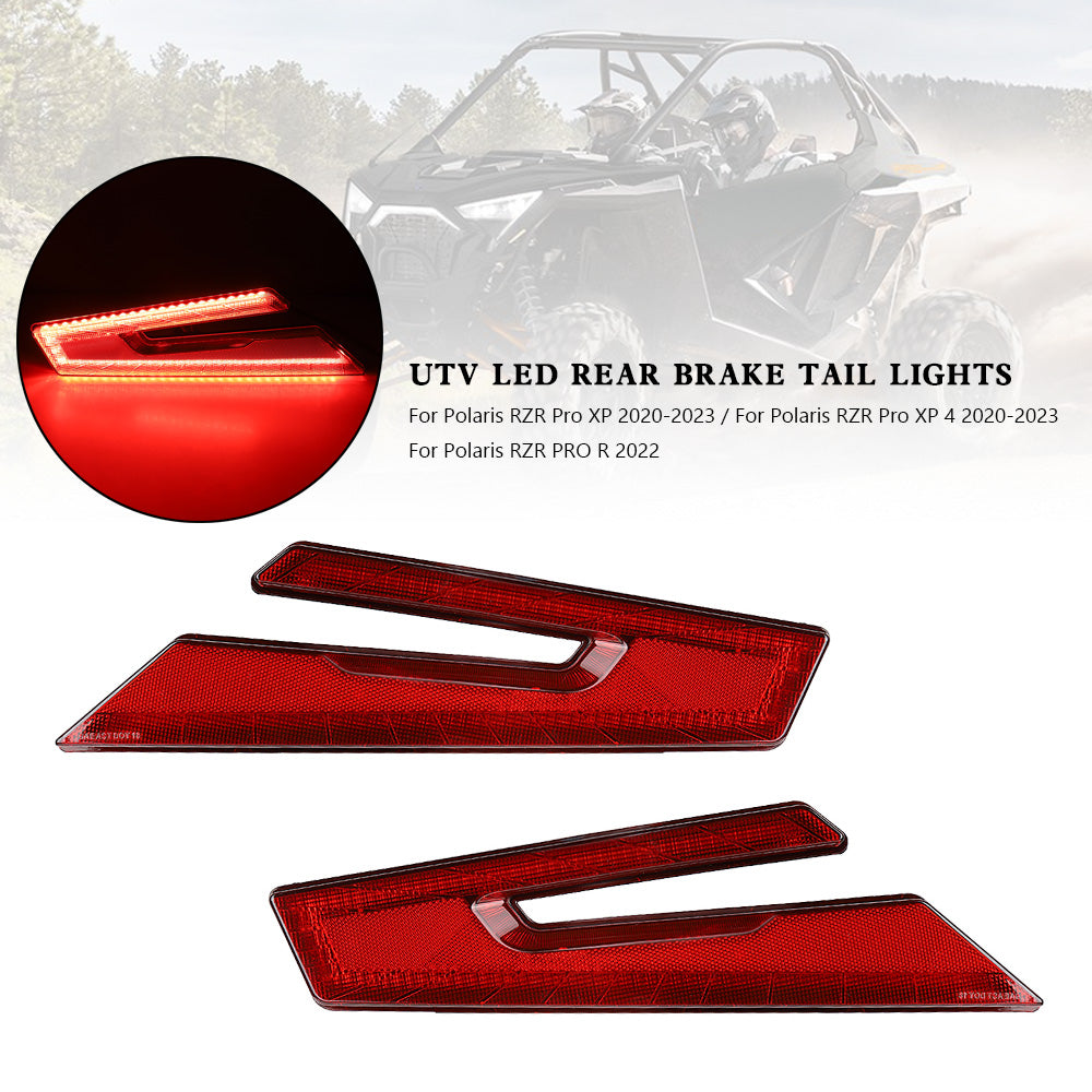 UTV LED Rear Brake Tail Lights For Polaris RZR PRO XP XP4 2020-2023