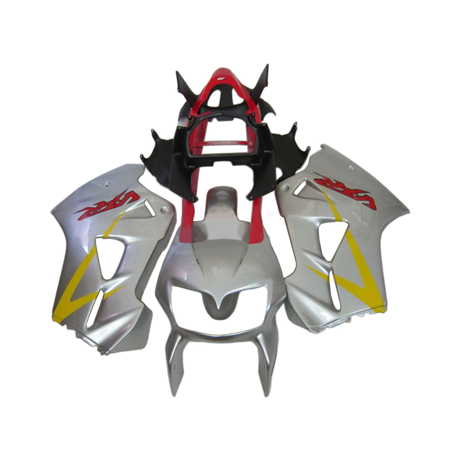 Amotopart 2002-2013 Honda VFR800 Grey&Red Fairing Kit