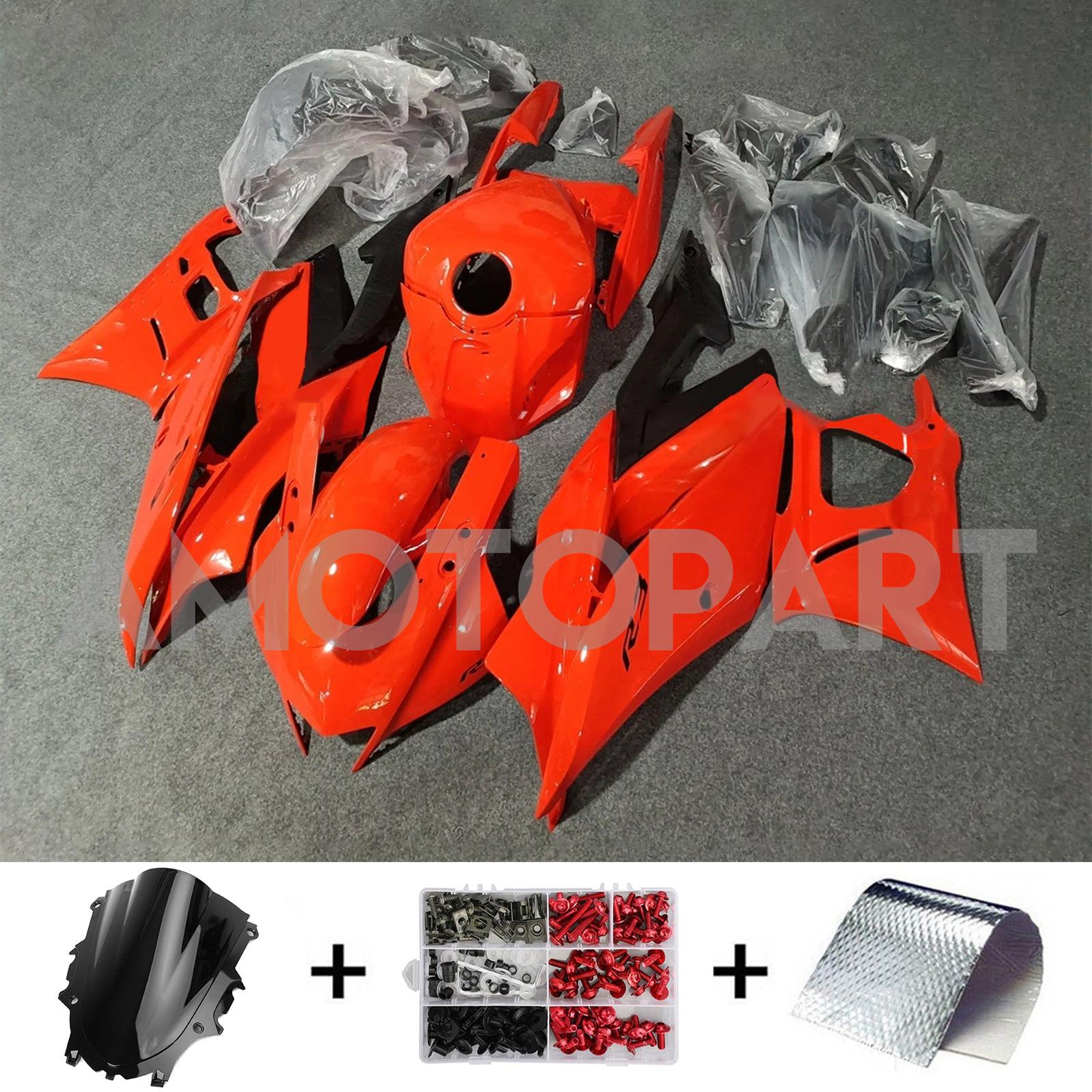 Amotopart 2022-2024 Yamaha YZF-R3 & R25 Orange Red Fairing Kit