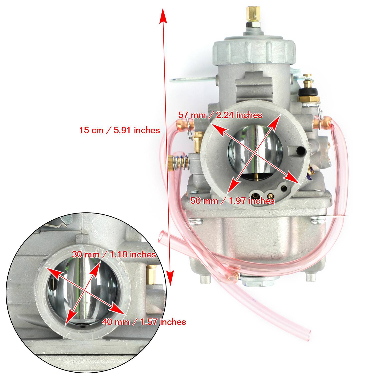 Carburador Mikuni de 4 tiempos VM30 VM30-83 de 30 mm 42-6005 13-5001