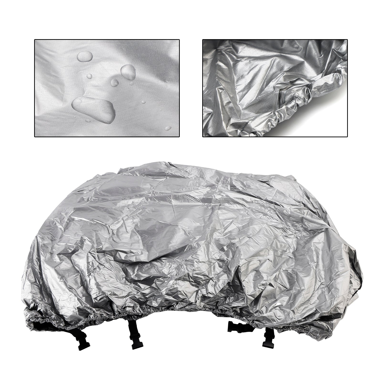 Universal Waterproof Duty Boat Cover 16-18Ft Silver For Fishing Boat Shelter