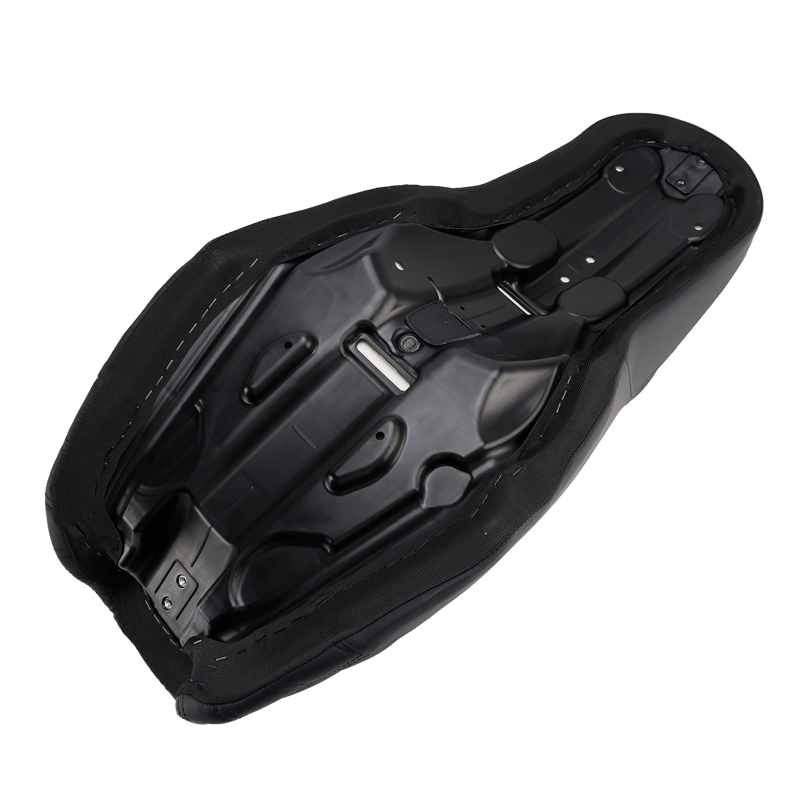 06-17 Dyna Fxd Fld Fat Boy Ribbed Complete Cushion Rider Passenger Seat Fits