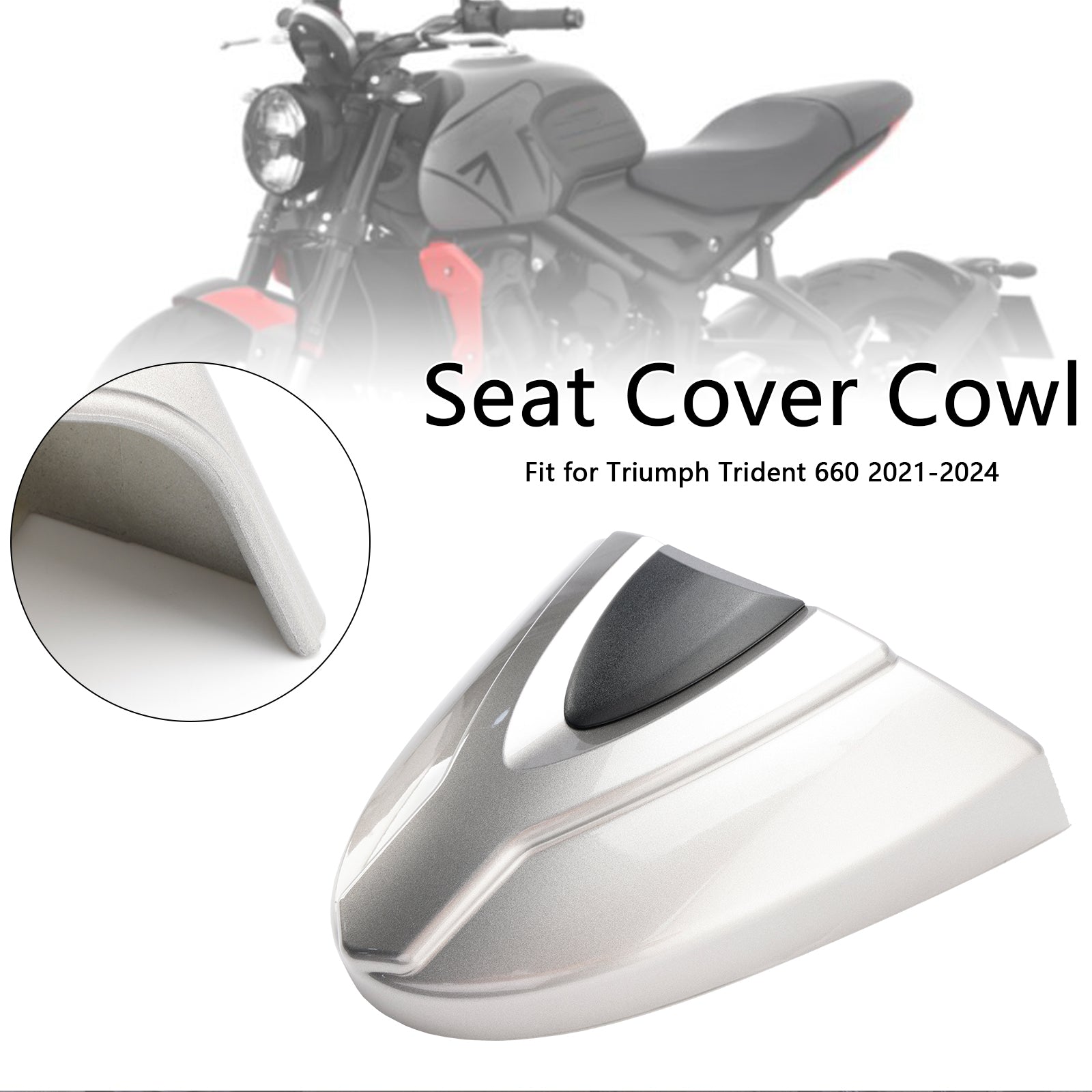 21-24 Trident 660 Tail Rear Seat Cover Fairing Cowl