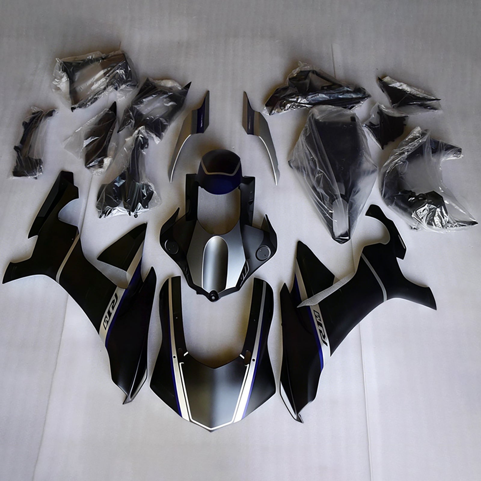 Amotopart 2015-2019 Yamaha YZF 1000 R1 Black Fairing Kit