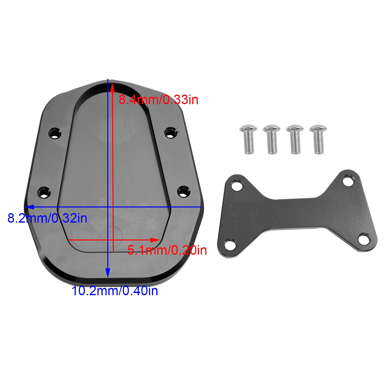 23-14 HONDA CT125 Hunter Cub Trail 125 Kickstand Enlarge Plate Pad