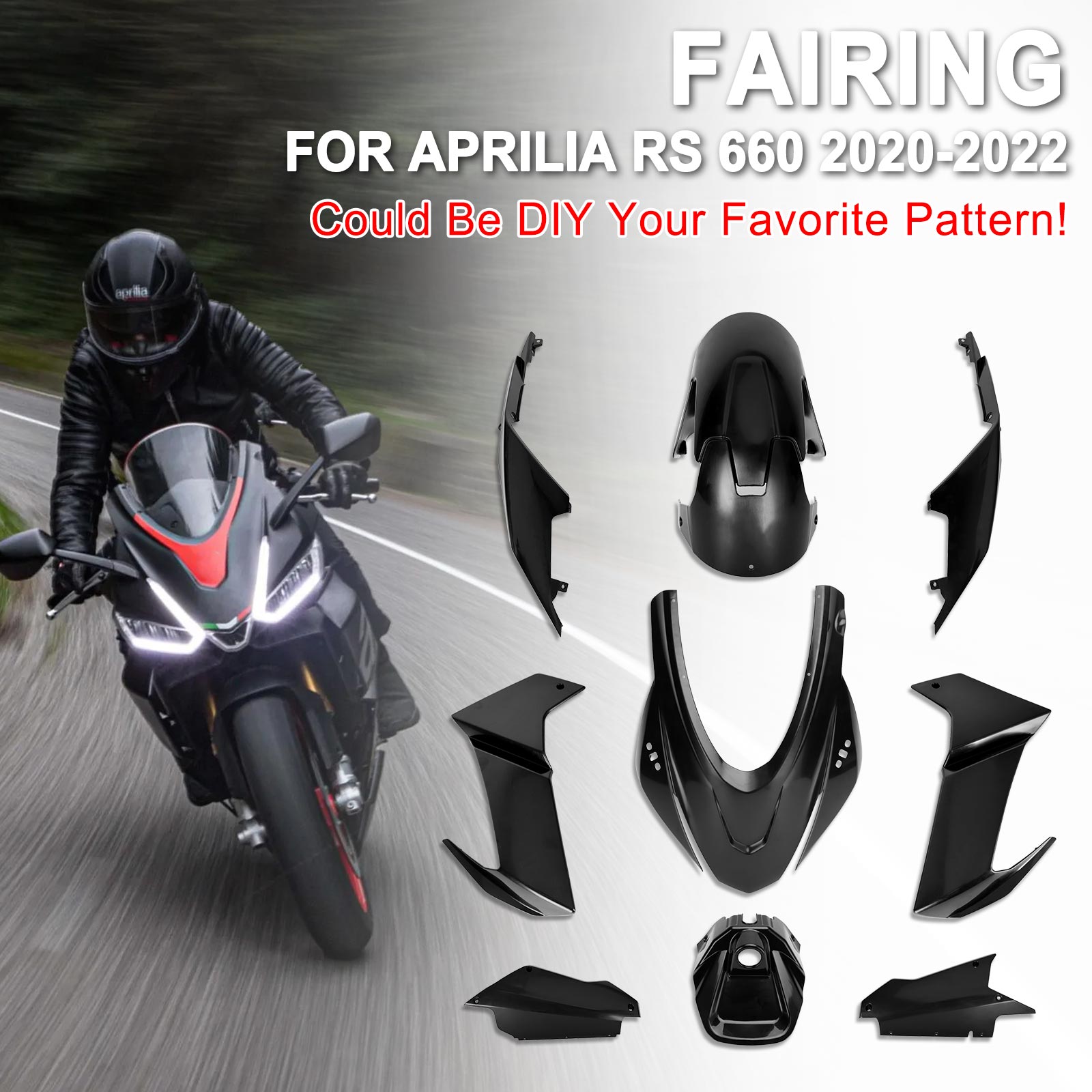 2020-2022 Aprilia RS 660 Unpainted Fairing