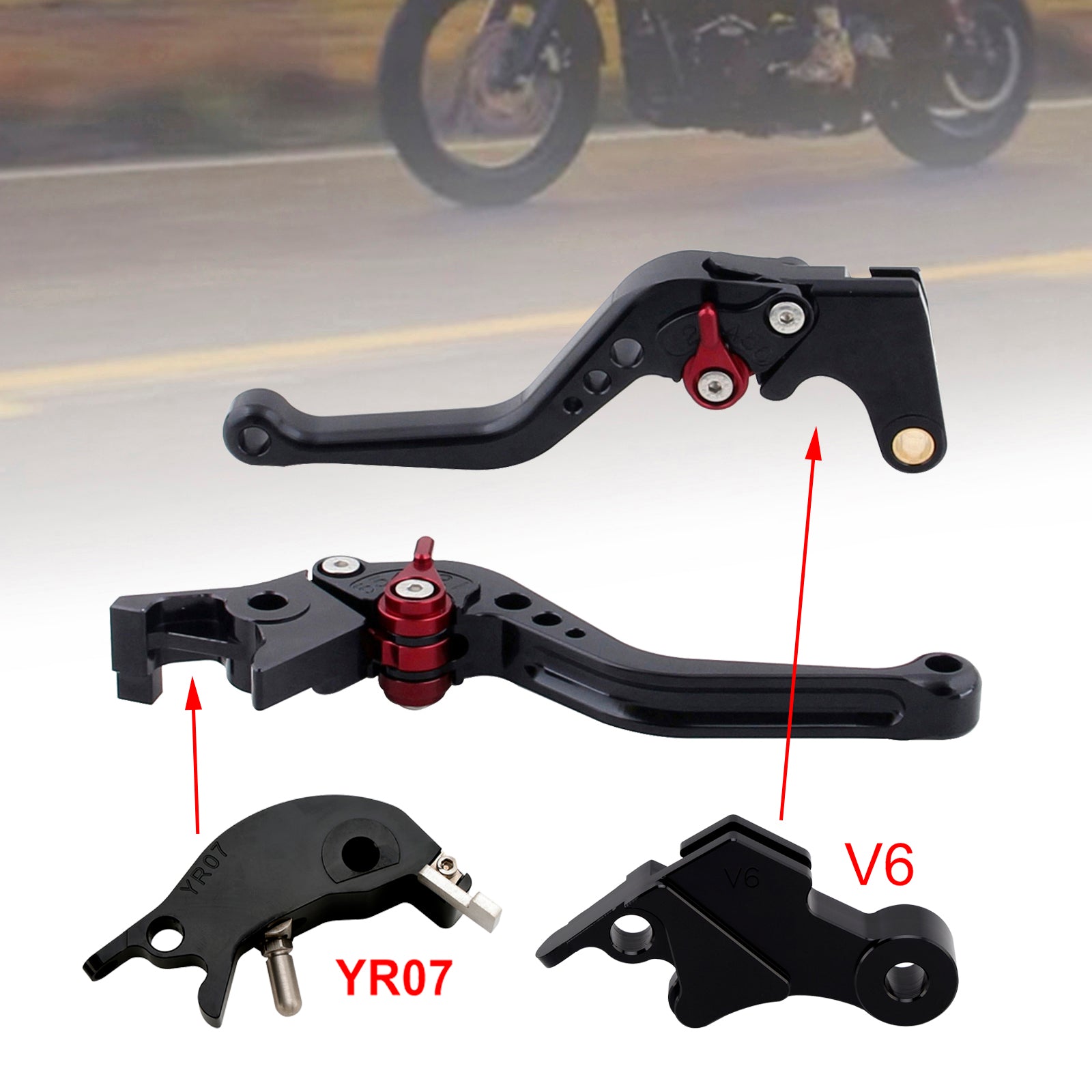 24–25 Yamaha XSR900 XSR900GP MT-09 MT-09SP NEU Kurzkupplungs-Bremshebel