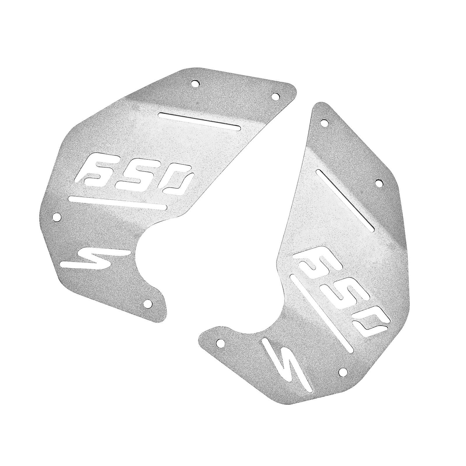 Piastra laterale motore Copertura pannello CNC Argento per Kawasaki Vulcan S En650 Vn650 15-22