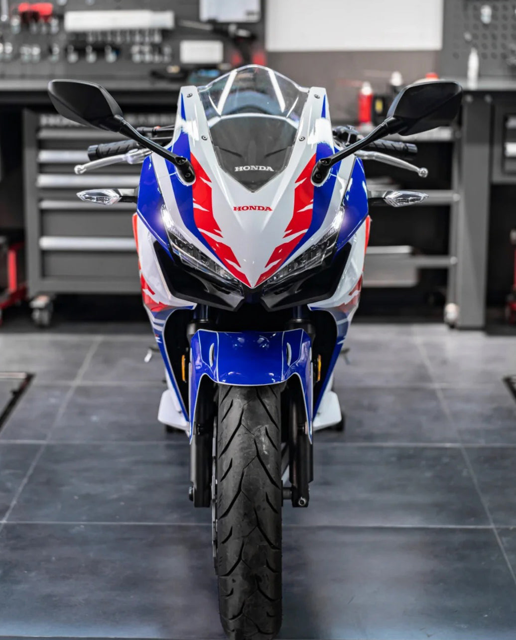 Amotopart 2022 CBR400R Honda Red&Blue Fairing Kit