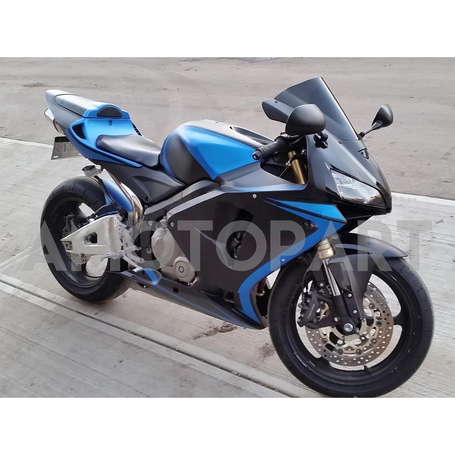 Amotopart 2005-2006 Honda CBR600RR Kit de carenado negro azul