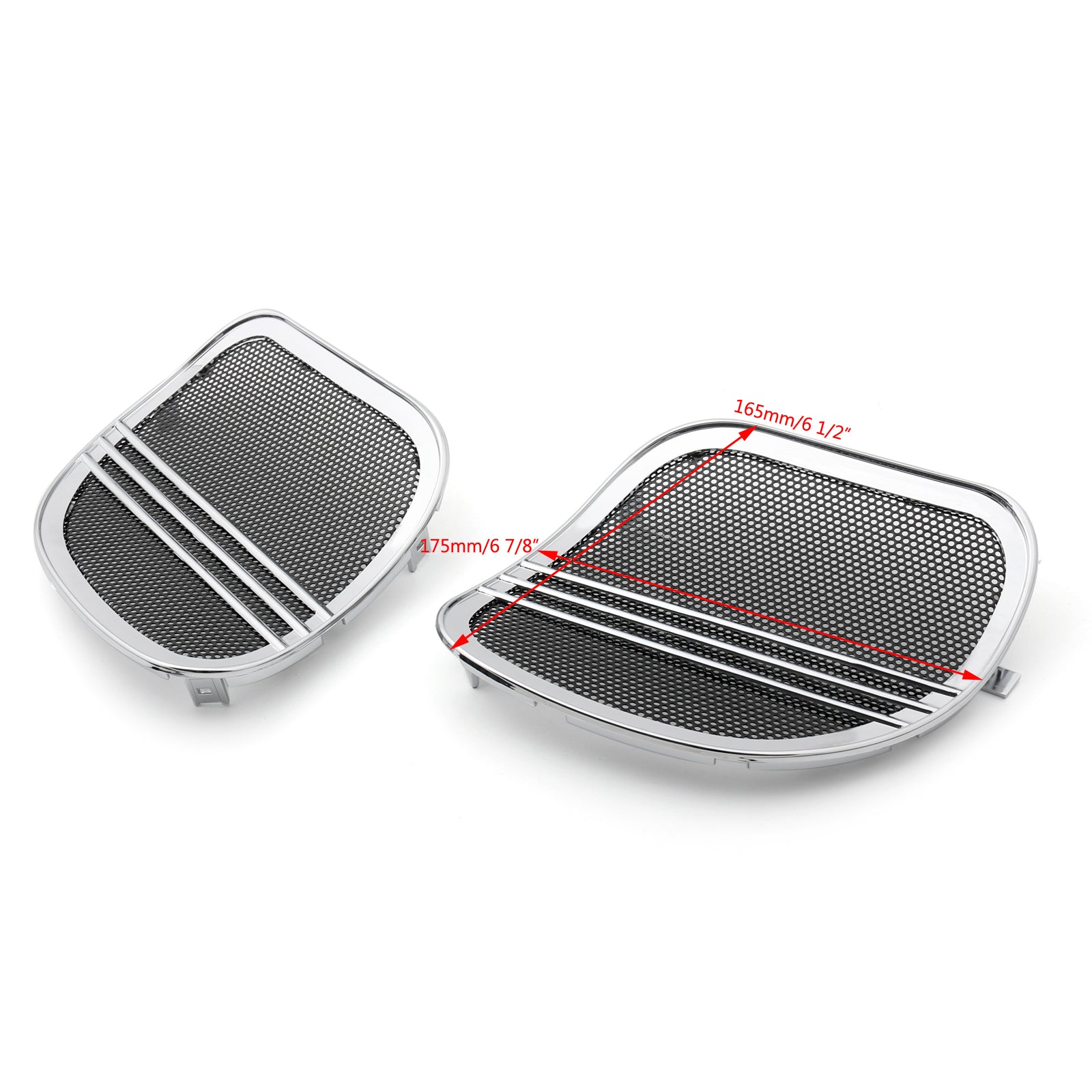 15-18 Harley Road Glide FLTRX CH Motorcycle Tri-Line Speaker Cover Grills
