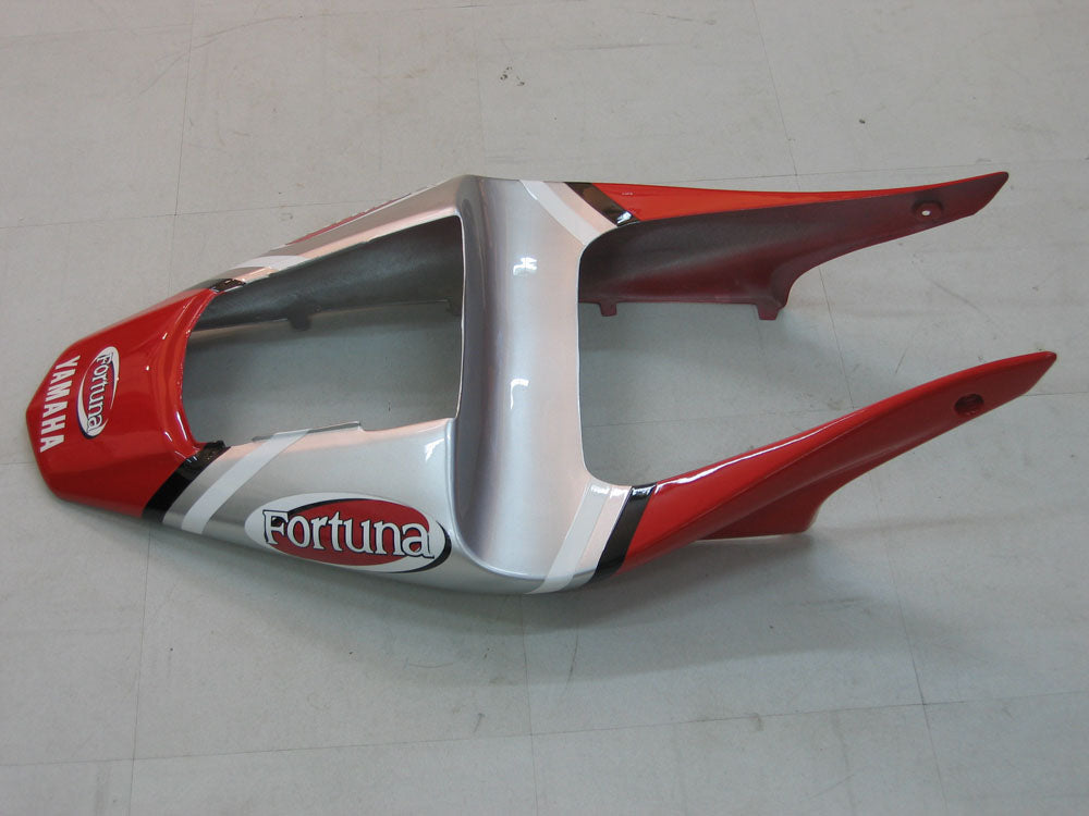 Amotopart 2000-2001 Yamaha YZF 1000 R1 Kit de carénage rouge et argent