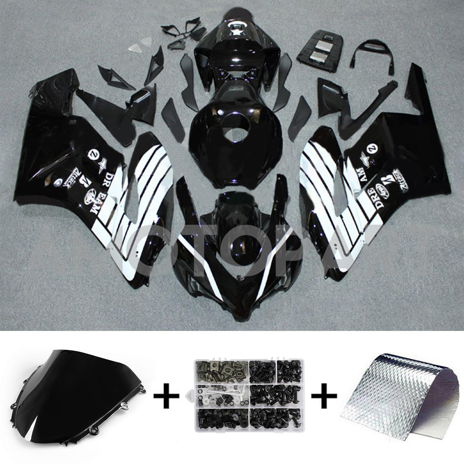 Amotopart 2004-2005 Honda CBR1000RR Black&White Fairing Kit