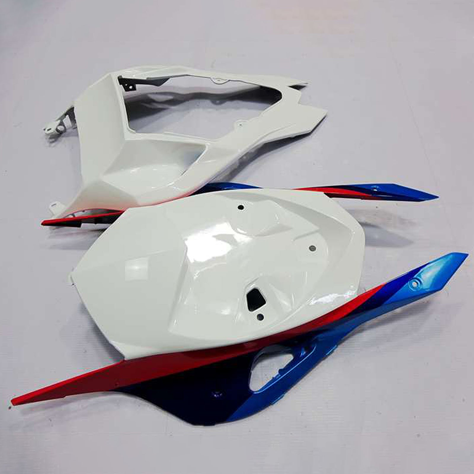 Amotopart 2009-2014 BMW S1000RR White Red Line Fairing Kit