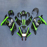 Amotopart 2016-2020 ZX10R Kawasaki Green&Black Style1 Fairing Kit