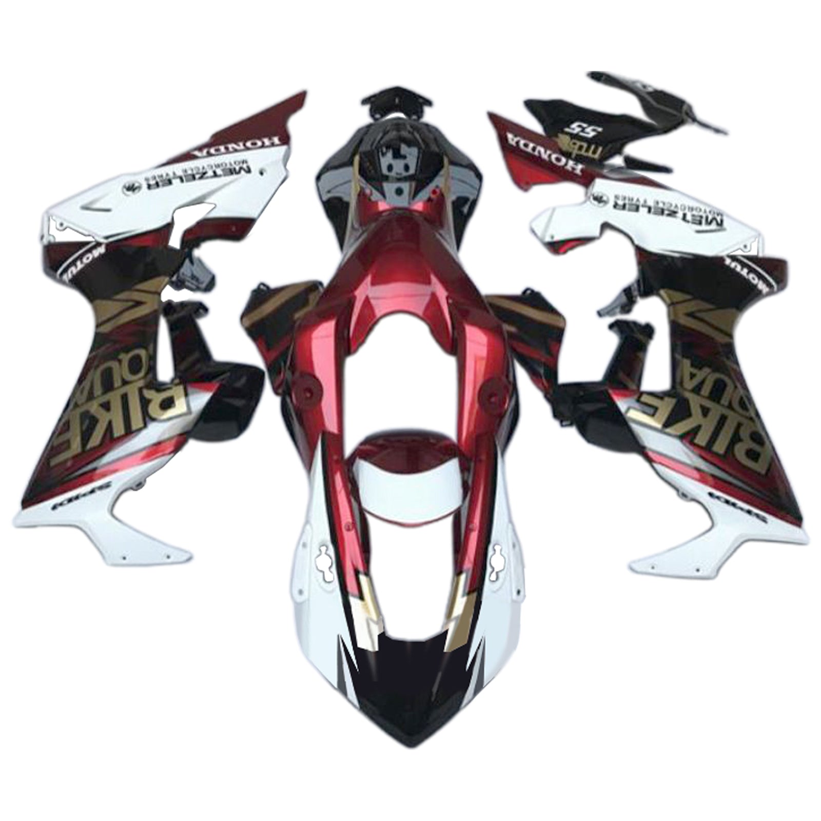 Kit carena Amotopart 2017-2023 CBR1000RR Honda rosso e bianco