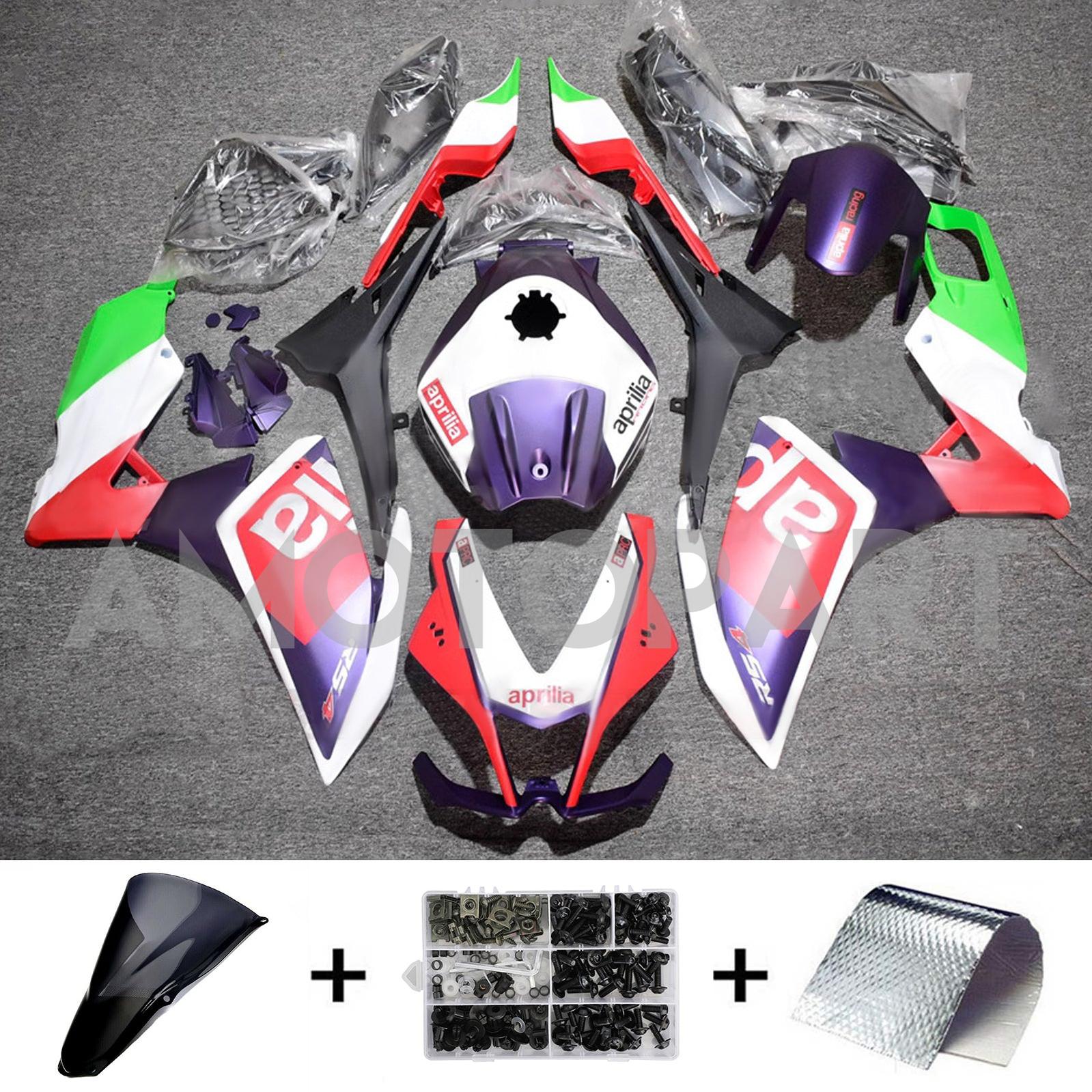 Amotopart 2012-2016 Aprilia RS4 / 125 / 50 Purple White Red Fairing Kit