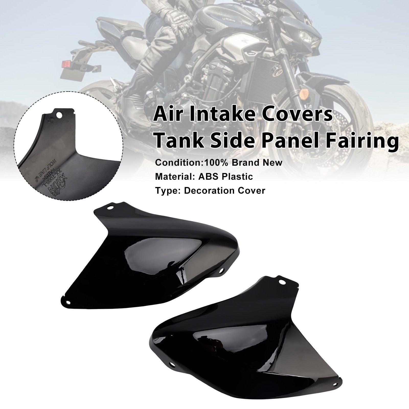 2025-2026 Kawasaki Z900 Air Intake Covers Tank Side Panel Fairing