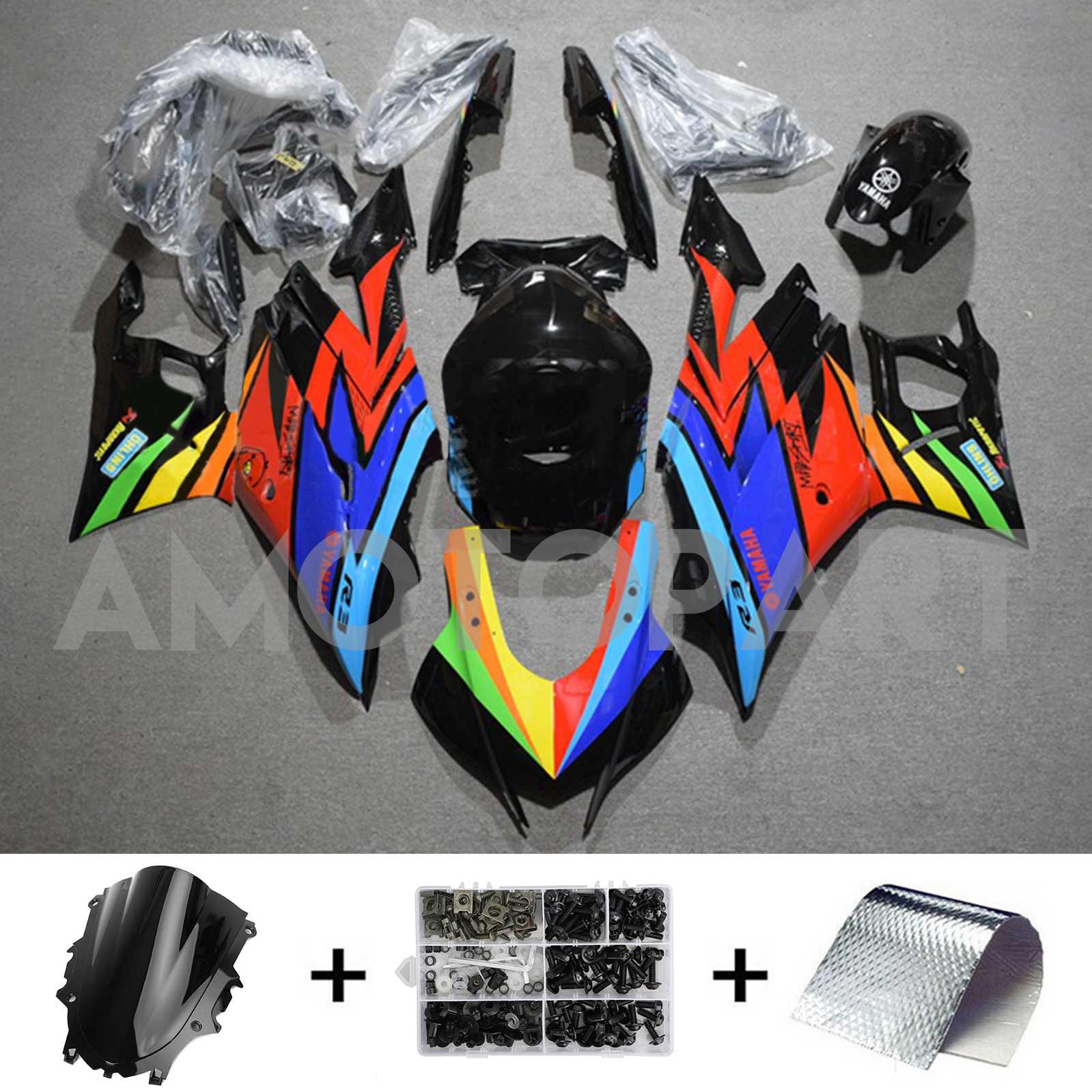 Amotopart 2022-2024 Yamaha YZF-R3 R25 Multicolor Fairing Kit
