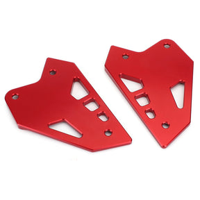 17-21 Kawasaki Z900 FootPeg Footrest Heel Plates Guard Protector Set BK