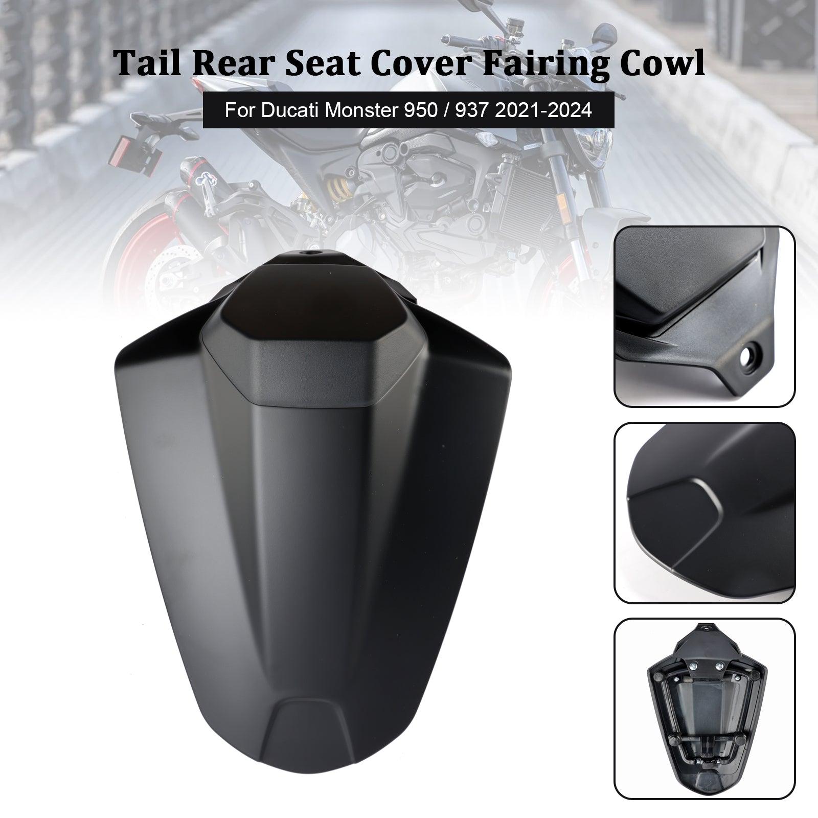 21-24 Ducati Monster 950 937 Tail Rear Seat Cover Fairing Cowl