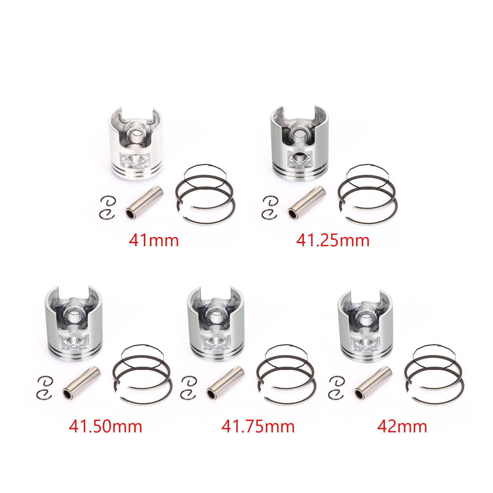 Suzuki Address Hi-Up Katana Sepia 50Cc 1.00MM(42mm) Piston Ring Pin Clip Kit