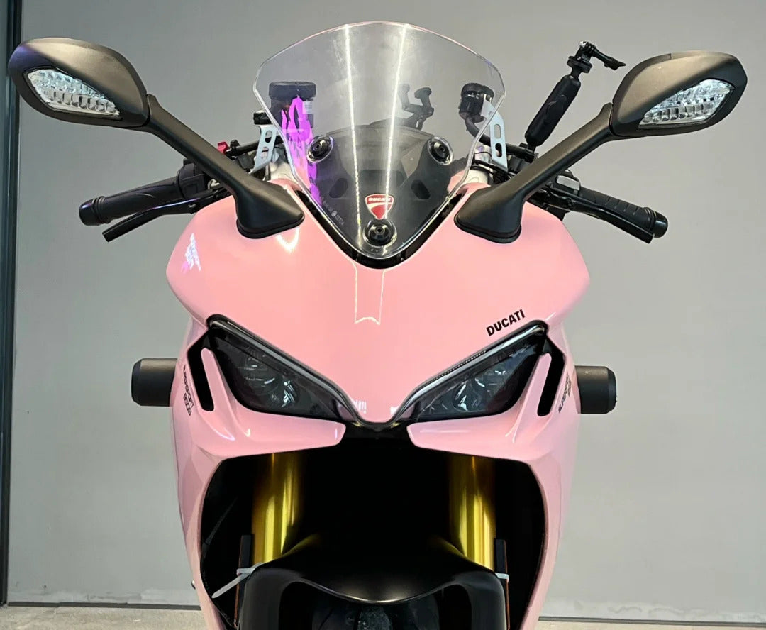 Amotopart 2021-2024 Ducati Supersport 950 / 950S Schwarz-Pink-Verkleidungssatz