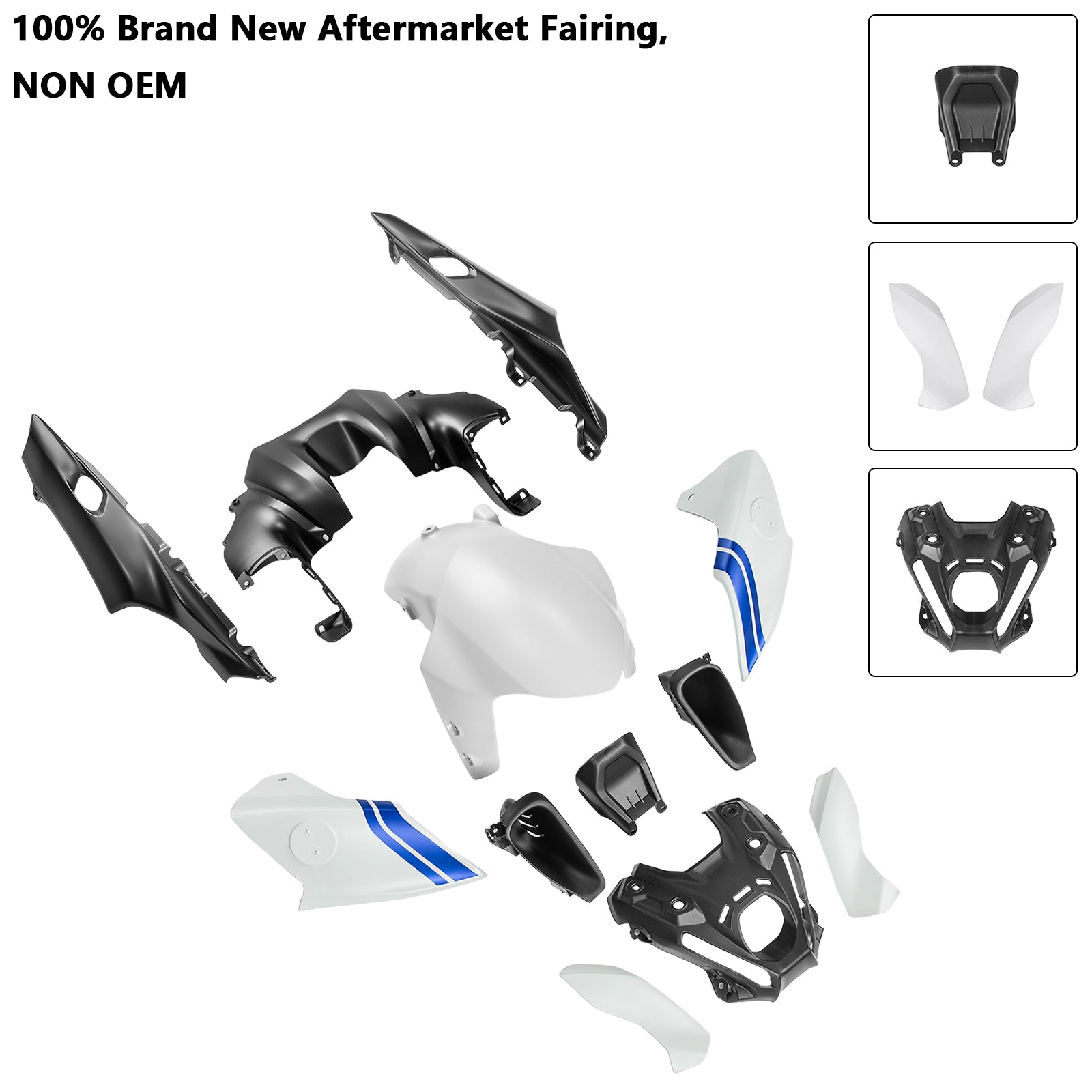 Amotopart 2021-2023 Yamaha MT 09 Fairing Kit