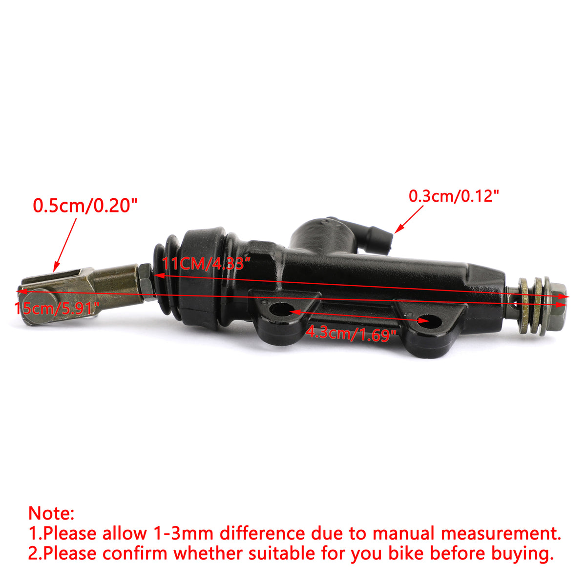 Rear Brake Master Cylinder Pump For KT RC125 RC200 200 125 DUK RC390 390 Duke