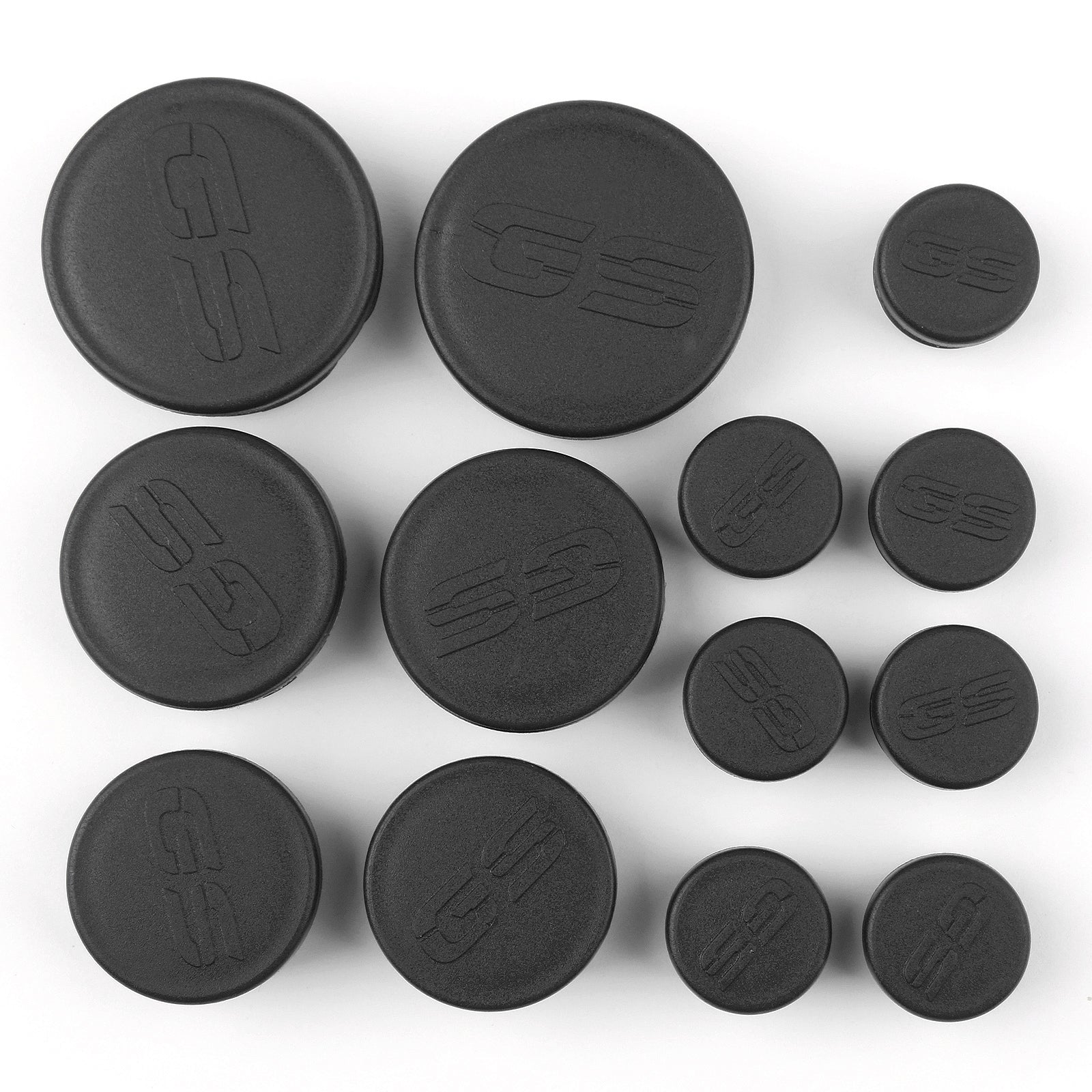 13PCS Frame Hole Cover Caps Plugs Decor Set Fit for BMW R1200GS/LC/ADV 13-16 BK