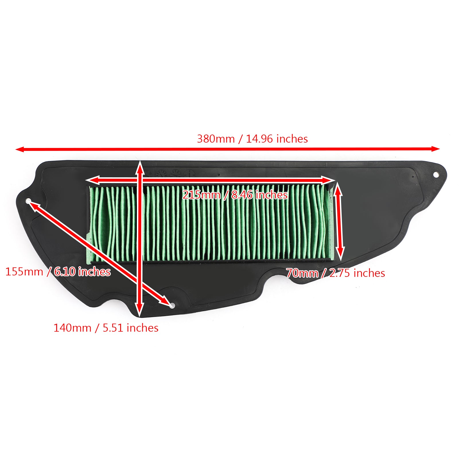 Honda SH 300 SH300 2007-2014 Air Filter Replacement for P/N.17210-KTW-900