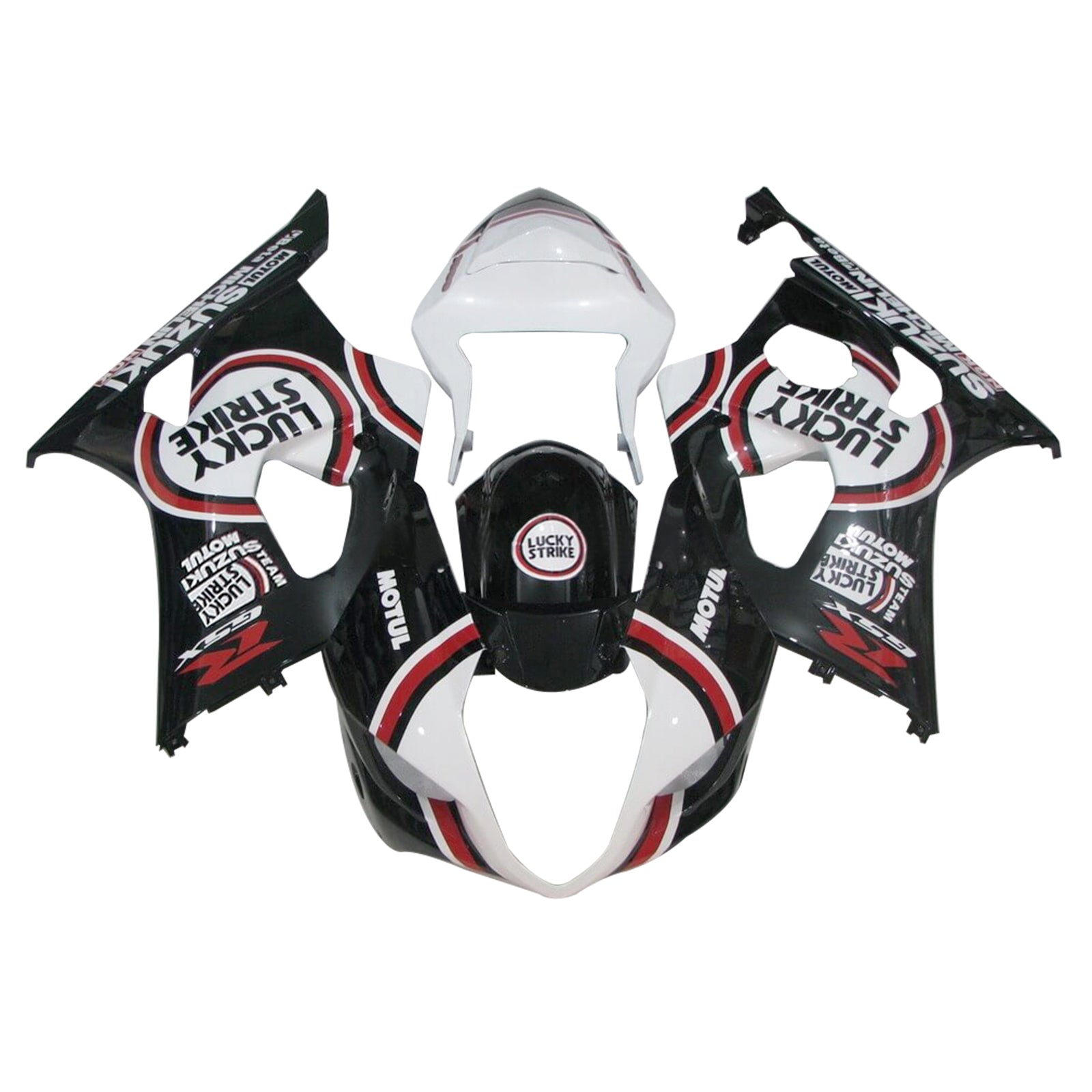 Amotopart 2003-2004 K3 GSXR1000 Suzuki Black&White Fairing Kit