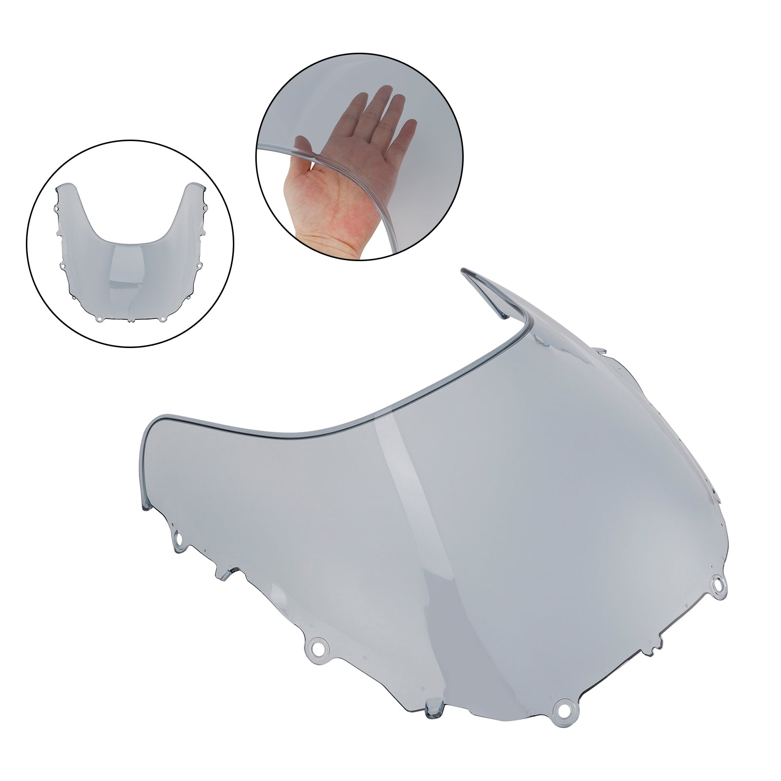 2024-2025 YAMAHA XSR900 GP vindrutan vindruta + fäste