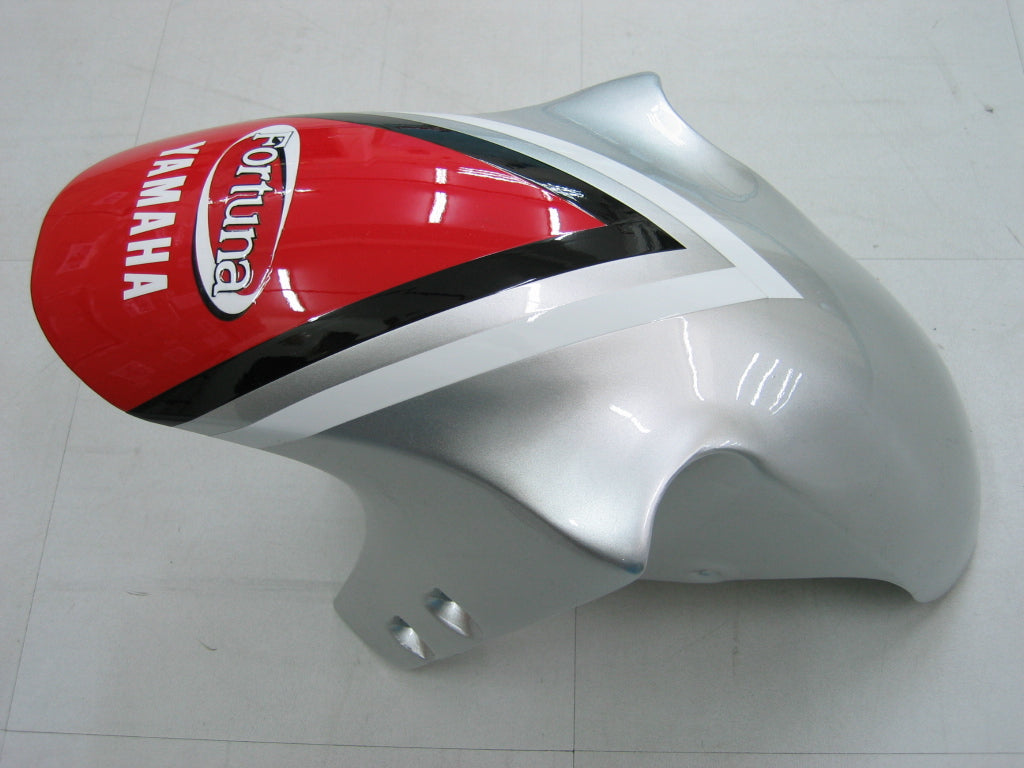 Amotopart 2000-2001 Yamaha YZF 1000 R1 Kit de carénage rouge et argent