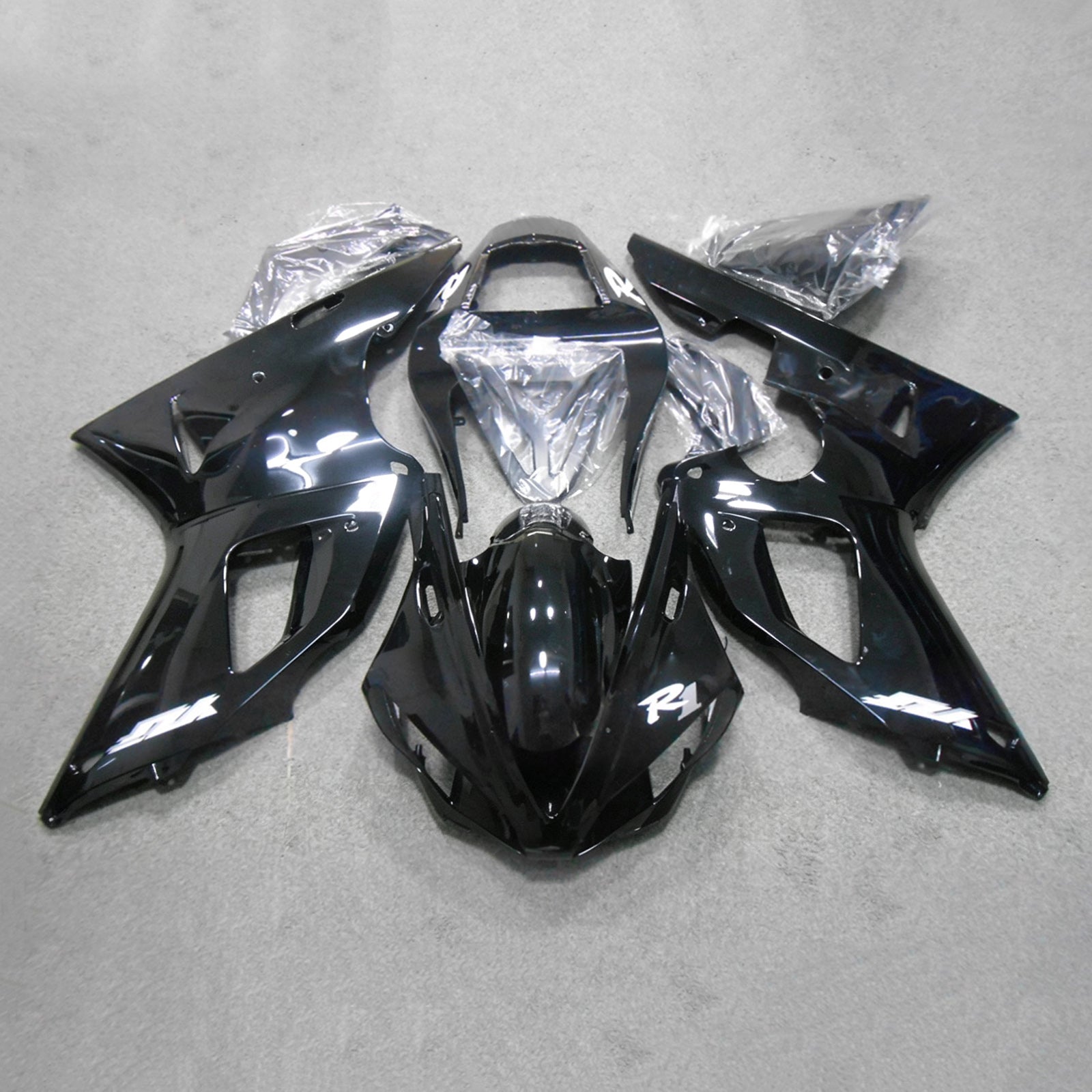 Amotopart 2000-2001 Yamaha YZF-R1 Black Fairing Kit