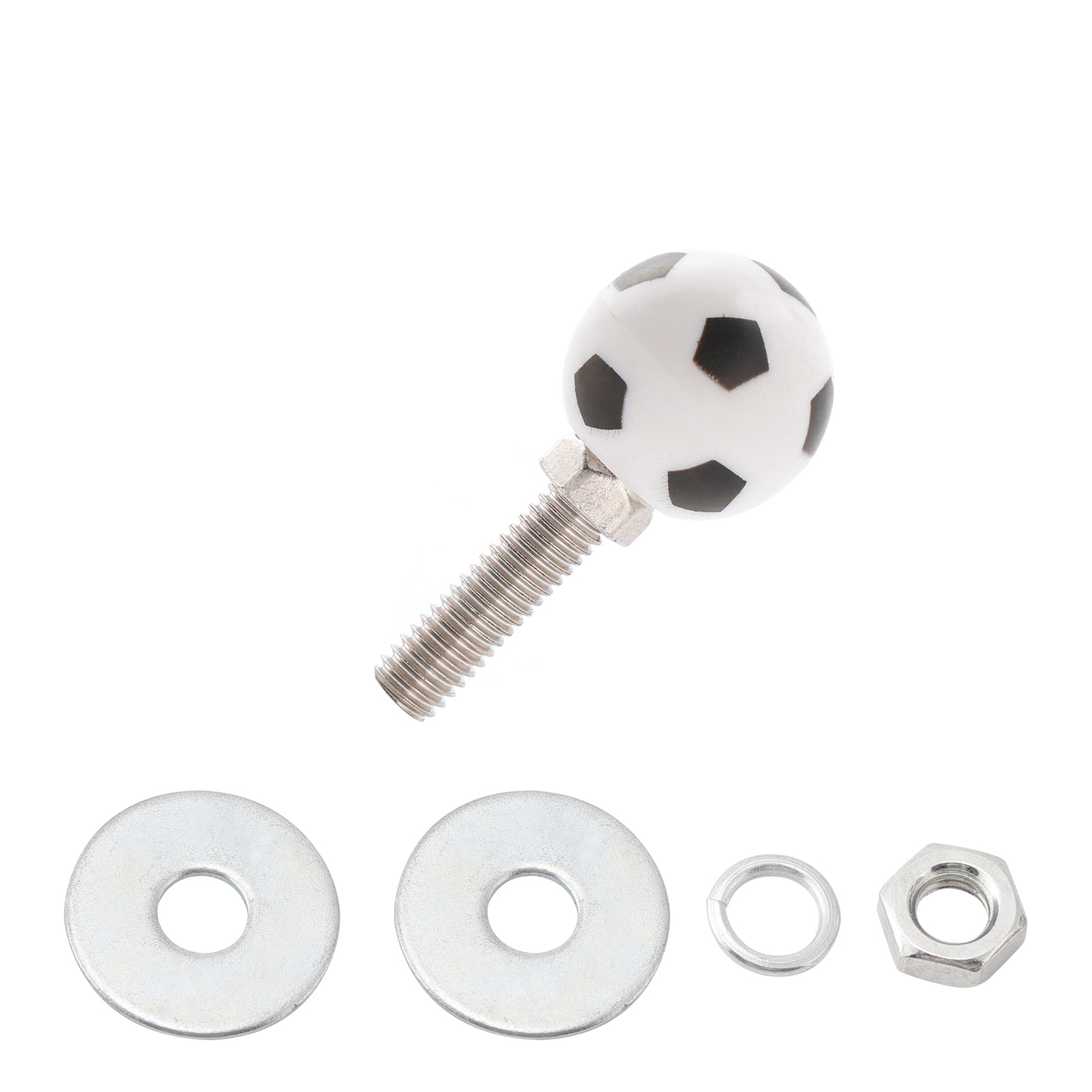 4x Custom SOCCER License Plate Bolt Screw Plastic Motorcycle Chopper Trike