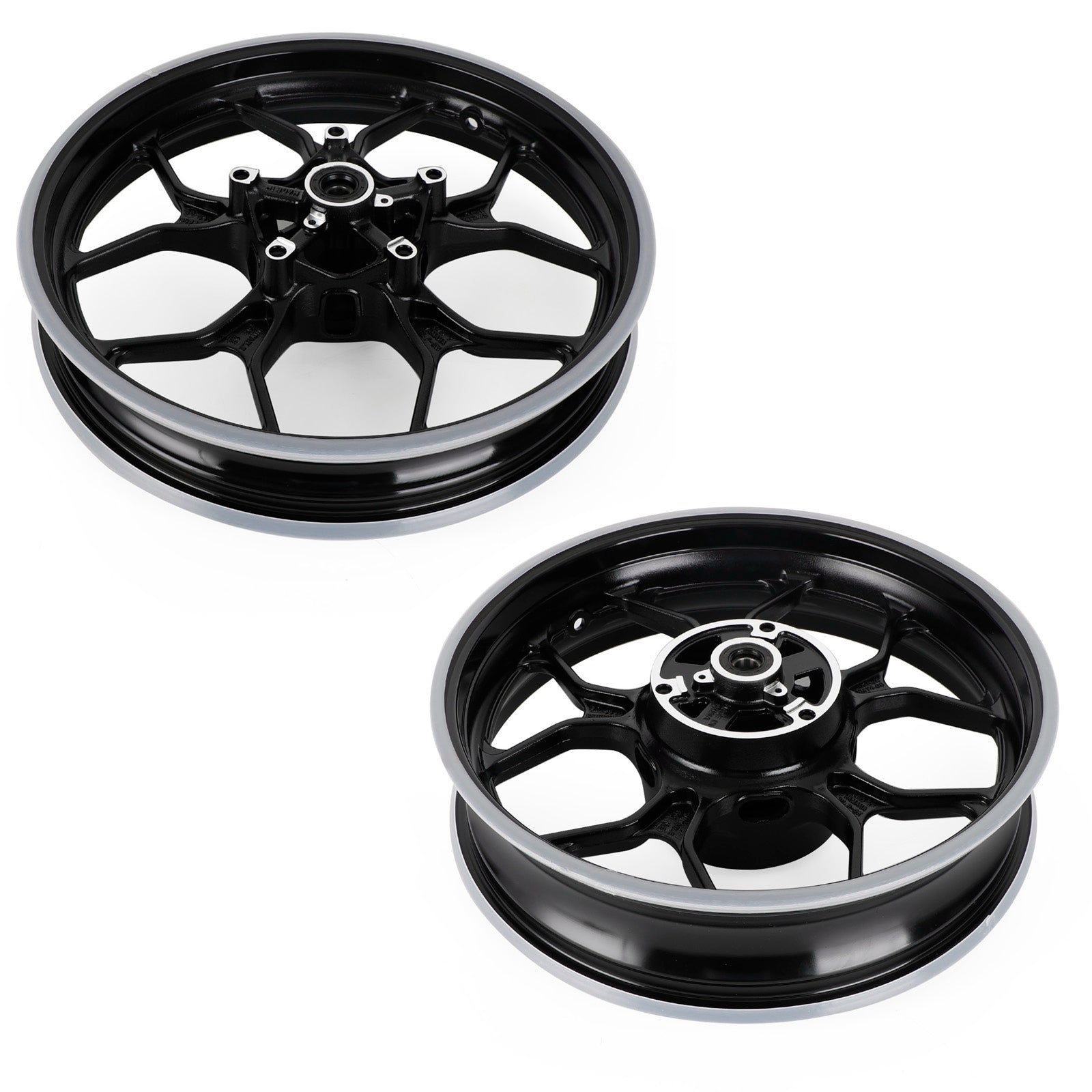 Complete Black Front and Rear Wheel Rim For Yamaha YZF R3 2015-2022 NEW