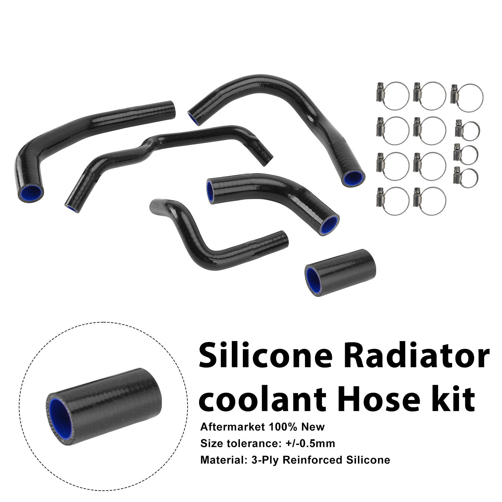 Kawasaki Z1000 Z1000SX Z1100 Silicone Radiator coolant Hose kit